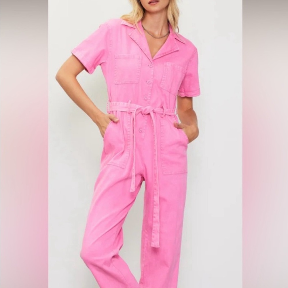 Skies are Blue - Pink Women's Jumpsuit